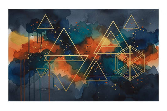 Experimental watercolour art premium — abstract digital art print by Phillip J Gordon, instant download.
