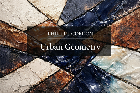 Geometric abstract digital art print 