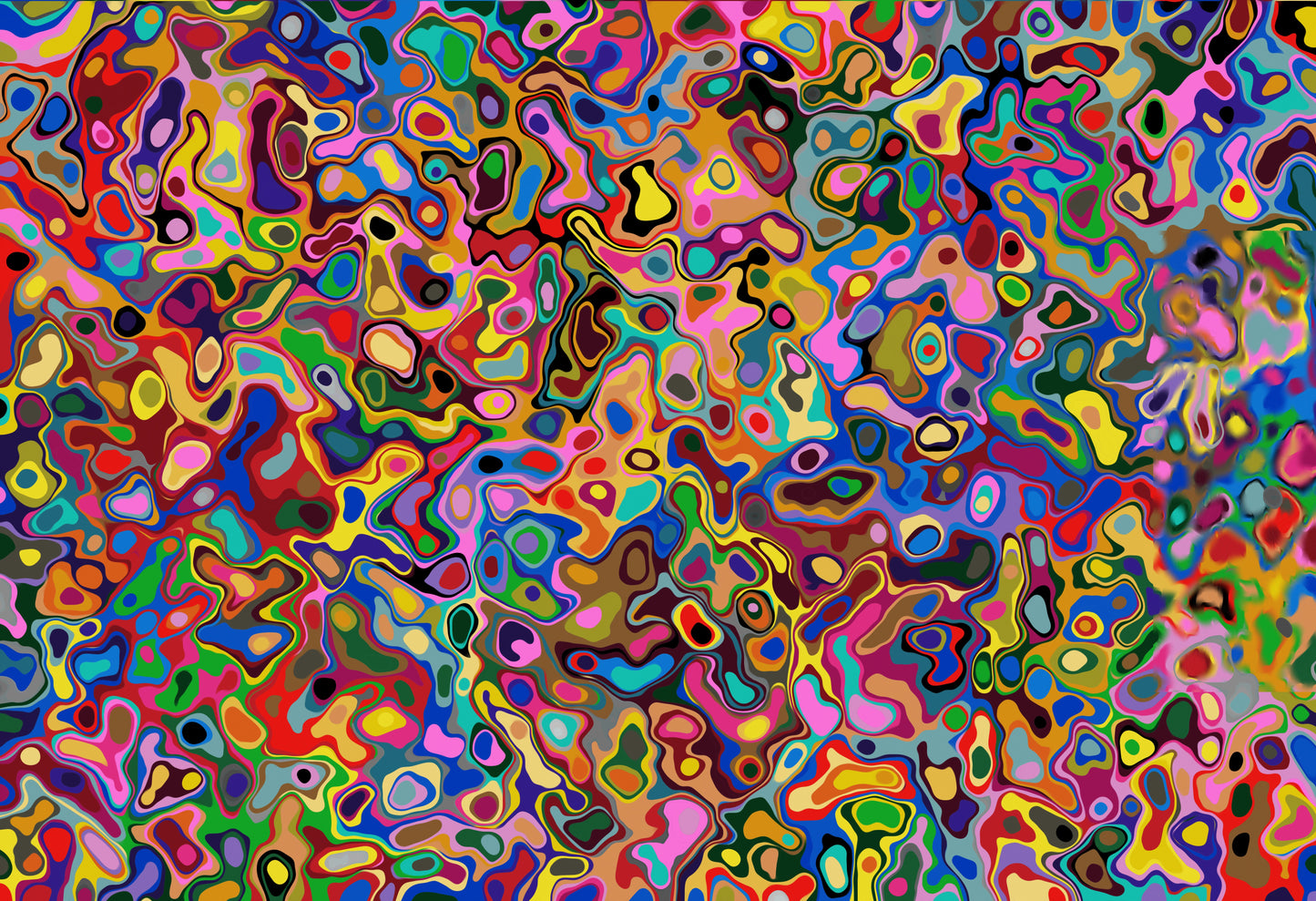 Good Morning — Vibrant Abstract Digital Art Print