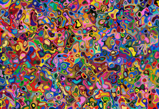 Good Morning — Vibrant Abstract Digital Art Print