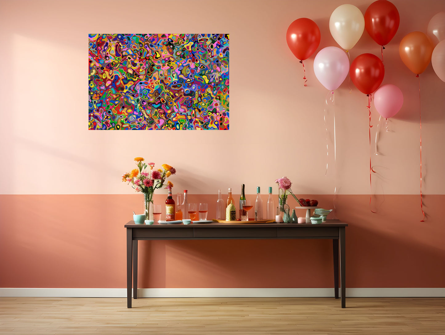 Good Morning — Vibrant Abstract Digital Art Print