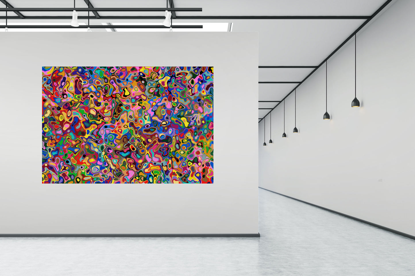 Good Morning — Vibrant Abstract Digital Art Print