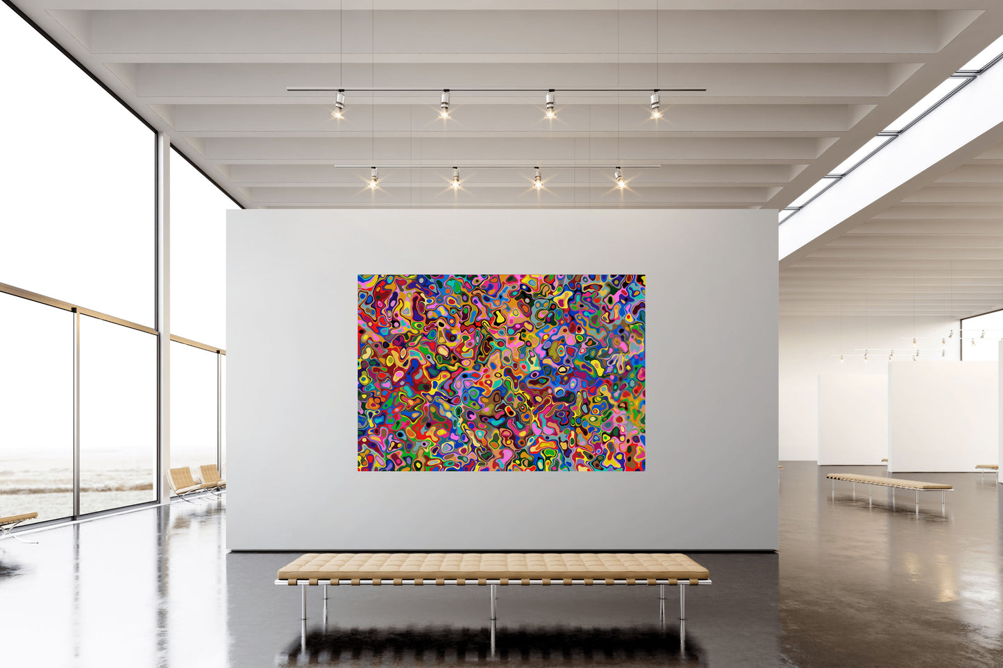 Good Morning — Vibrant Abstract Digital Art Print