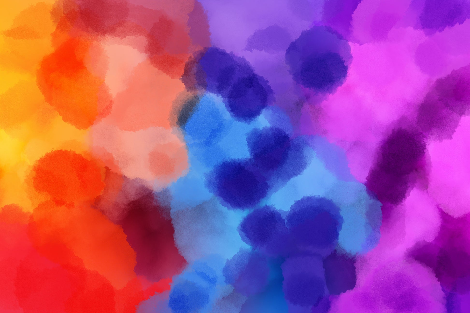 Ink Storm Protocol — bold abstract digital art print with dynamic ink and watercolour layers in vibrant colours by Phillip J Gordon