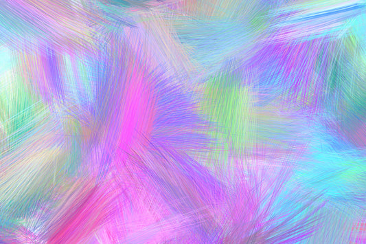 Radiant Rhythm abstract pastel digital art print — soft flowing gradient wall art instant download