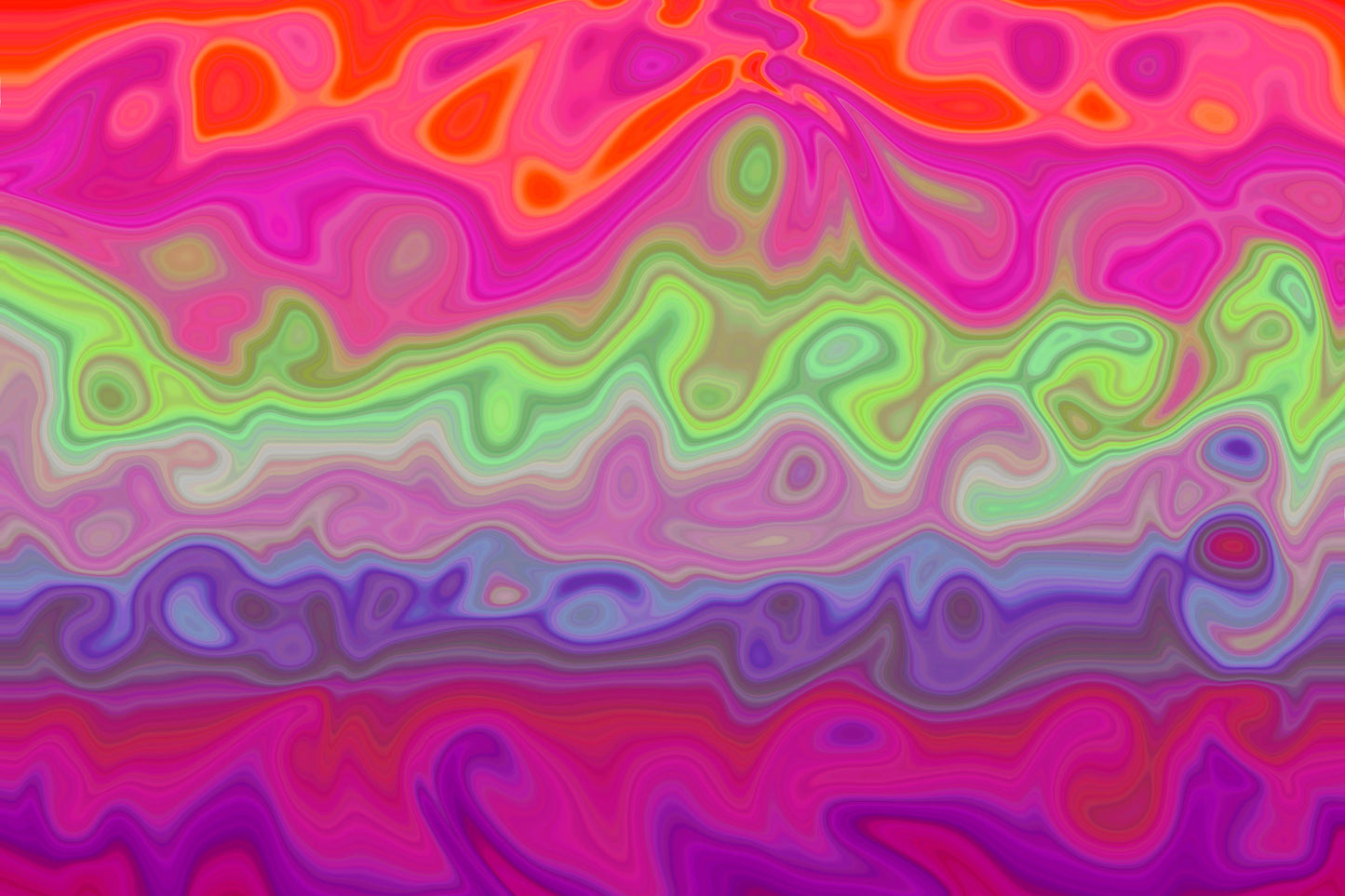 Abstract colorful pattern with vibrant swirls of pink, green, and purple.
