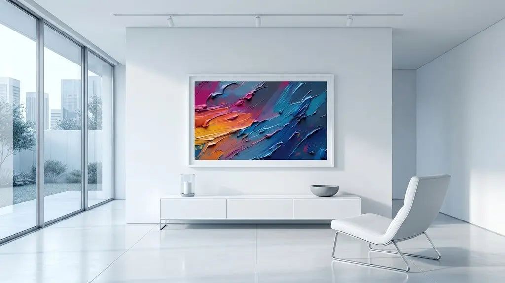 Impasto Color Motion — Abstract Expressionist Digital Art Print